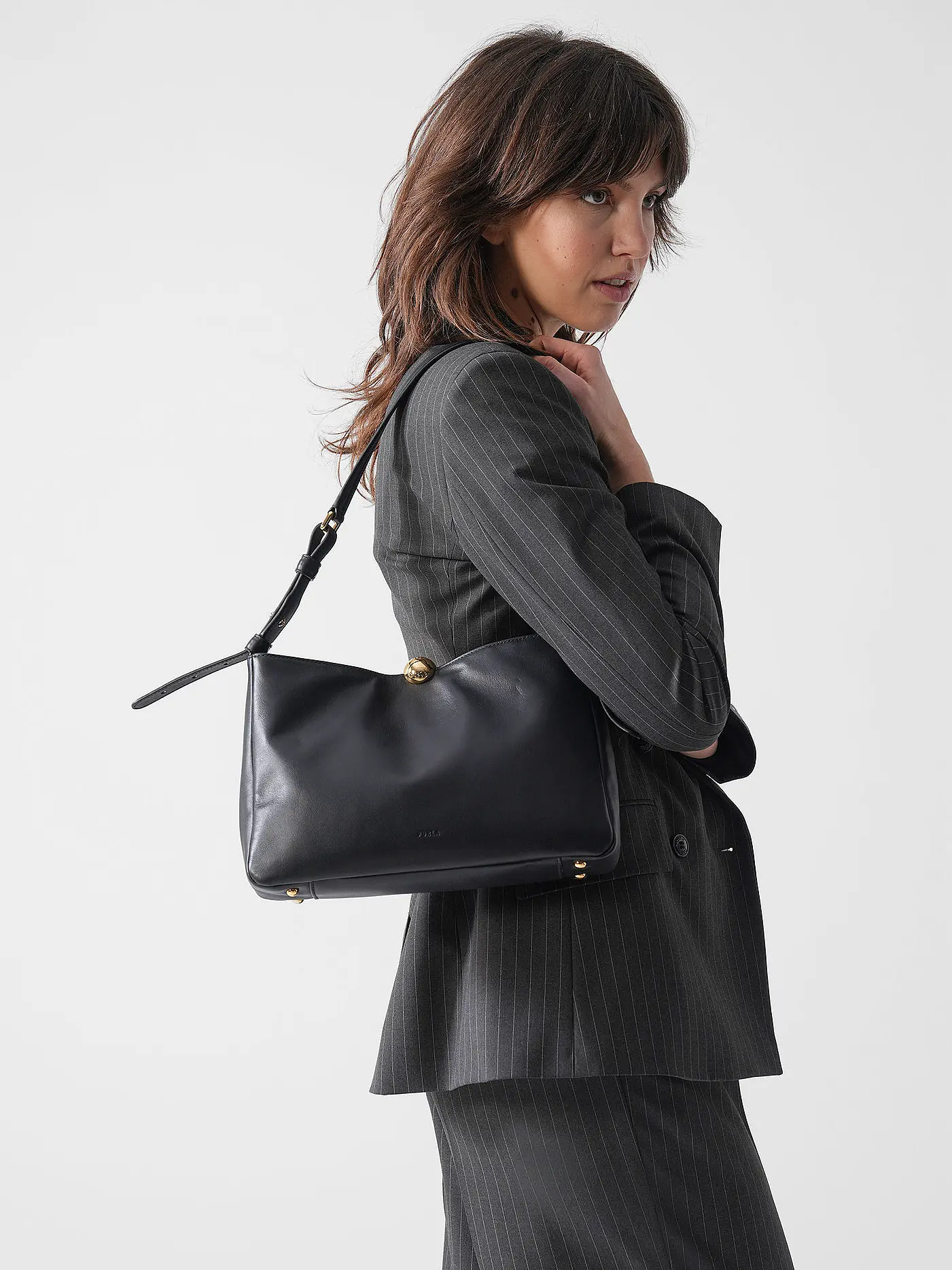 FURLA | Ledertasche - Schultertasche SFERA SOFT Medium | 